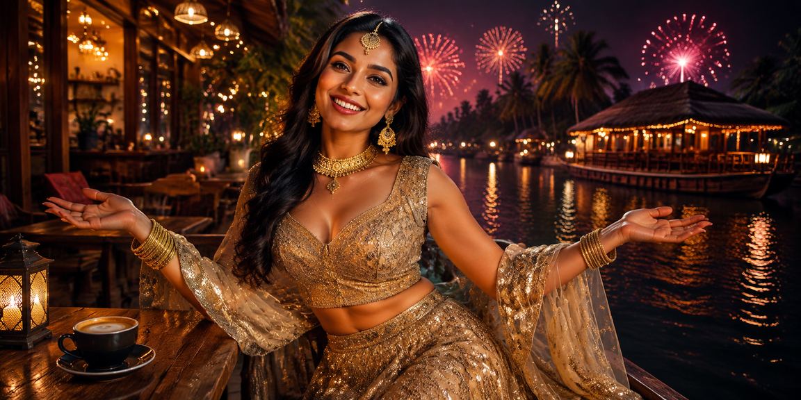 Kerala woman enjoying mobile lottery betting using Paytm app