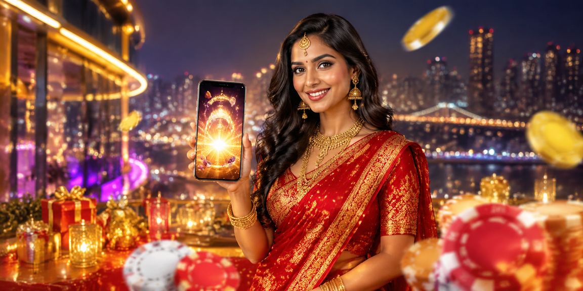 Indian woman responsible gaming on betting app in Mumbai